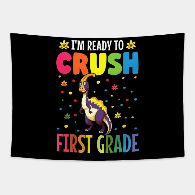 I'm ready to crush first grade back to school Tapestry by TheDesignDepot