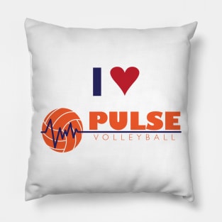 Pulse - I Love Volleyball Pillow