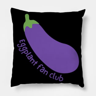 Eggplant Fan Club Pillow