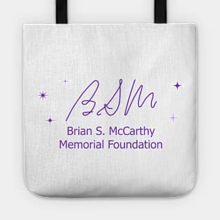 BSM Foundation Logo Purple on White Tote