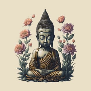 Floral Buddha T-Shirt
