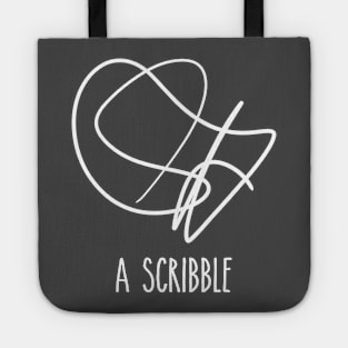 a scribble Tote