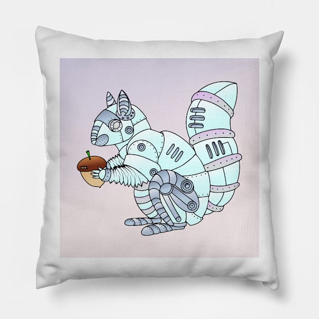 Robot Animals 03 (Style:6) Pillow by luminousstore