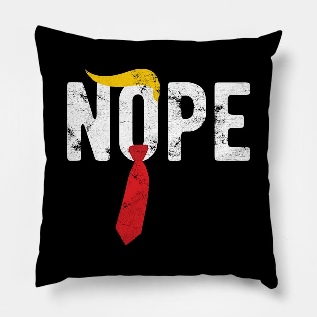 Nope Trump nope election vote Pillow by Gaming champion