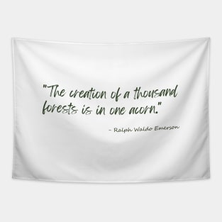 A Quote about Nature by Ralph Waldo Emerson Tapestry