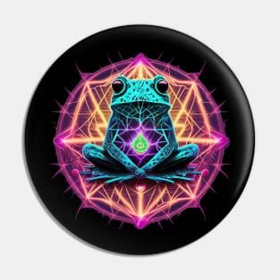 Frog Chakra Pin