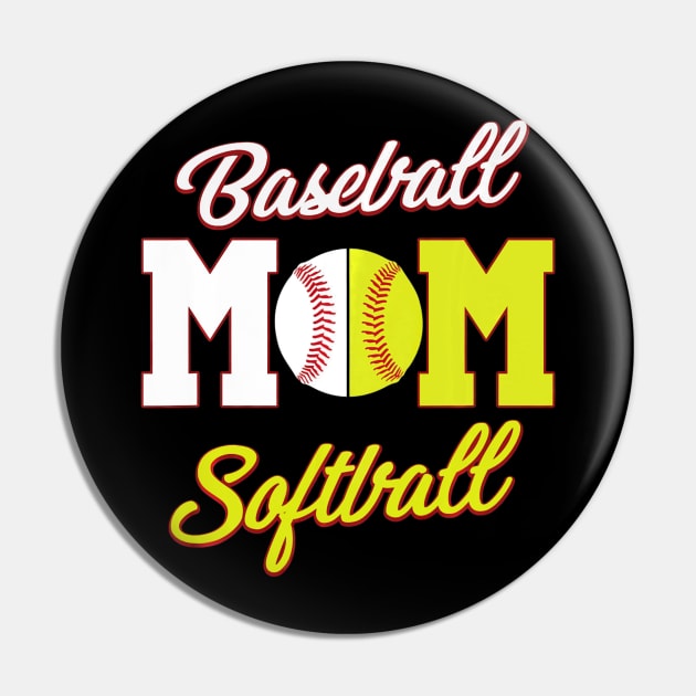 Softball Baseball Mom Pin by Chicu