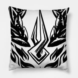 In the name of Hades (Black & White) Pillow