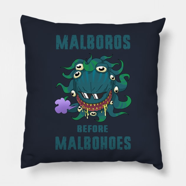 Malboros (blue) Pillow by TheWellRedMage