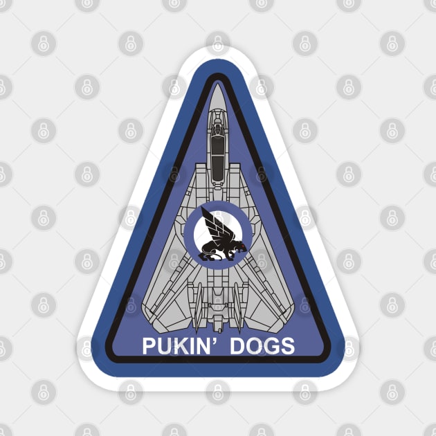 F14 Tomcat - VF143 Pukin' Dogs Magnet by MBK