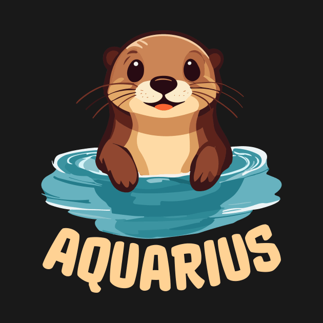 Cute Aquarius Zodiac Sign by ElCrocodel