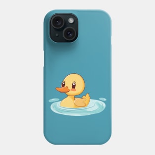 Swimming cute cartoon duck Phone Case