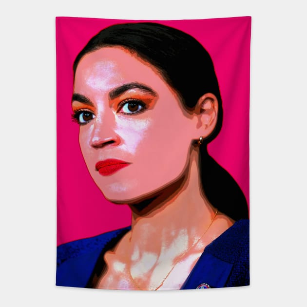 Alexandria Ocasio-Cortez Tapestry by oryan80