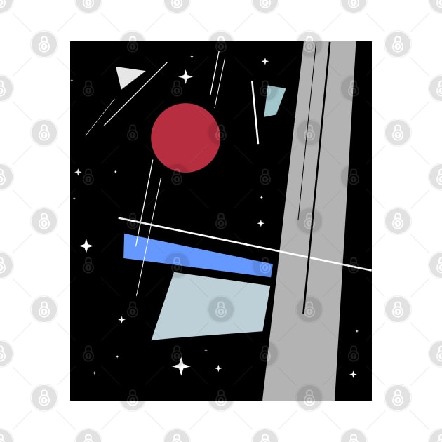 Abstract shapes and forms in space. by BumbleBambooPrints