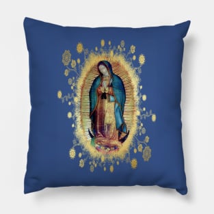 Our Lady of Guadalupe Mexican Virgin Mary Mexico Tilma 20-103 Pillow