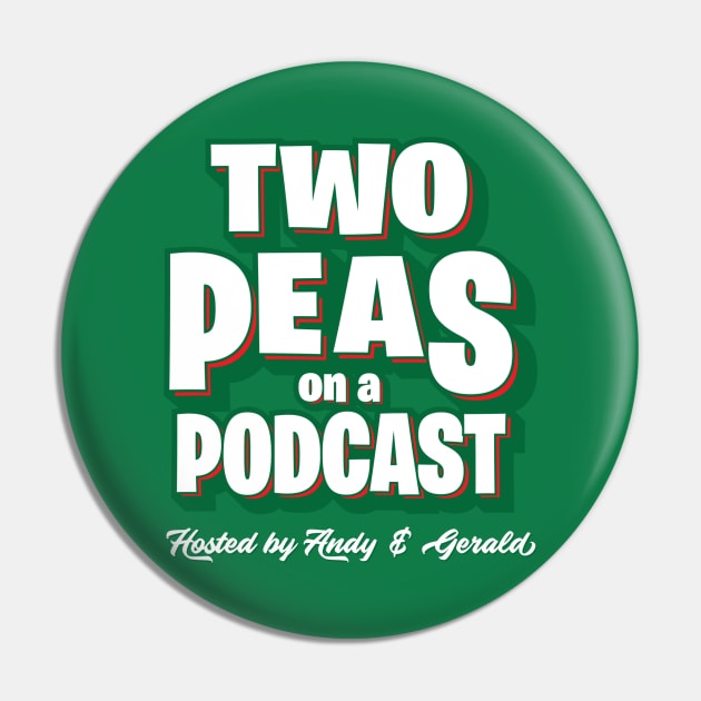 Two Peas on a Podcast Mugs Pin by Blazing Caribou