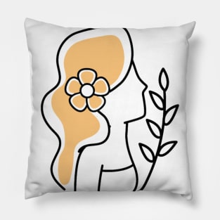 Aesthetic girl Pillow