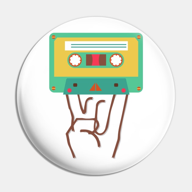 rock'n roll casette Pin by gazonula