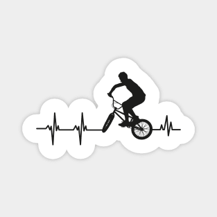 BMX Heartbeat Cyclist Pulse Biker Cycling Magnet