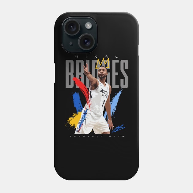 Mikal Bridges Phone Case by Juantamad