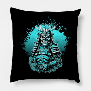 A Skull Samurai Warrior Pillow