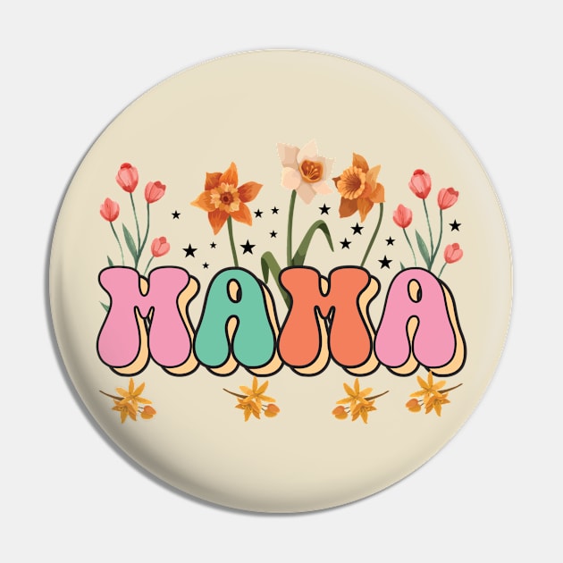 Mama Floral Pin by Moonliteluv