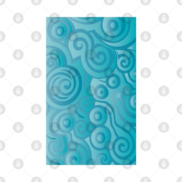 Whimsical Swirls Pattern by ArtFactoryAI