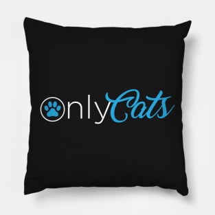 Only Cats - dark Pillow