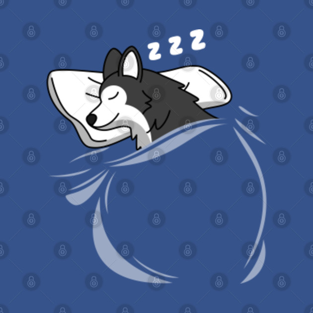 Disover Sleeping Husky Official Napping - Husky - T-Shirt