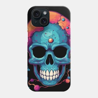 Skull in Space Phone Case