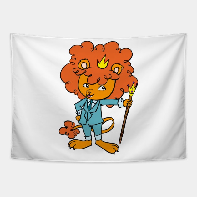 Liono Kiddo Tapestry by Mingo Kiddo