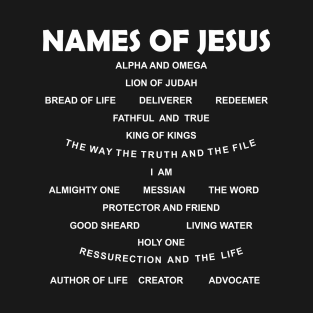 Names of Jesus Christian T-Shirt