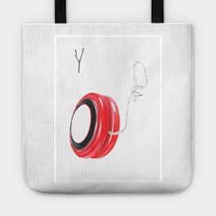 Y for Yoyo alphabet illustration, pencil illustration from my alphabet series Tote