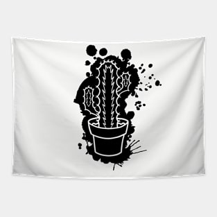 Euphorbia Pseudo Cactus - Splatter Cut Out Tapestry