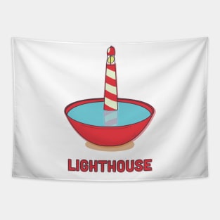 Lighthouse in a bowl Tapestry