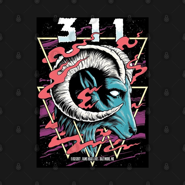 311 music goat poster by masri hudi