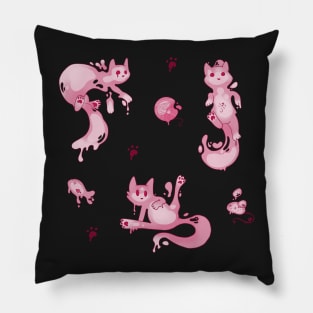 Space Cats - Pink Slime Alien Pillow