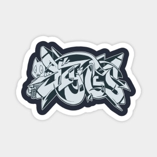 DZYNES Graffiti Cat Magnet