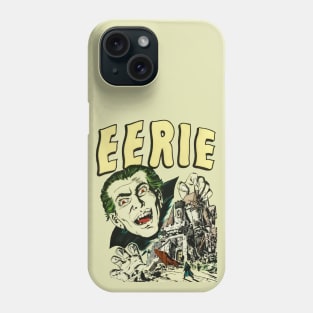 Eerie Dracula Castle Fangs Hands Eyes Vampire Bat Halloween Retro Comic Vintage Cartoon Old Classic Phone Case