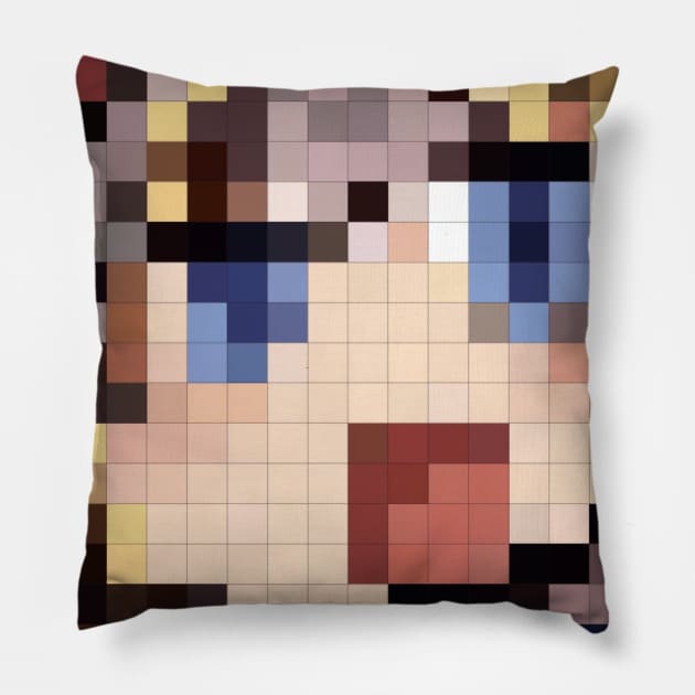 Jeanne pixel Pillow by Fotocynthese art