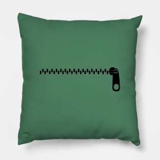 Zip (black) Pillow