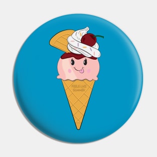 Feels Like Summer Ice Cream Pin