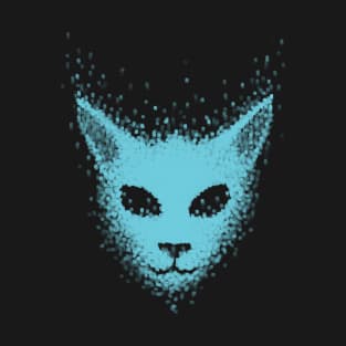 Particle Cat (blue) T-Shirt