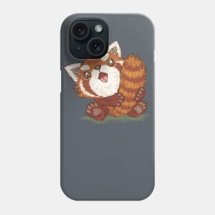 Red panda which holds a tail Phone Case