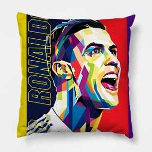 Cristiano Ronaldo WPAP pop art Pillow