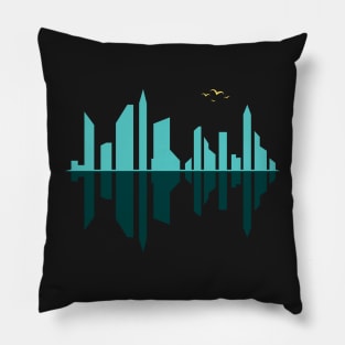 Reflection - Cityscape Pillow