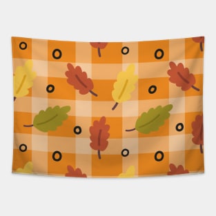 Cozy Fall Season Pattern Tapestry