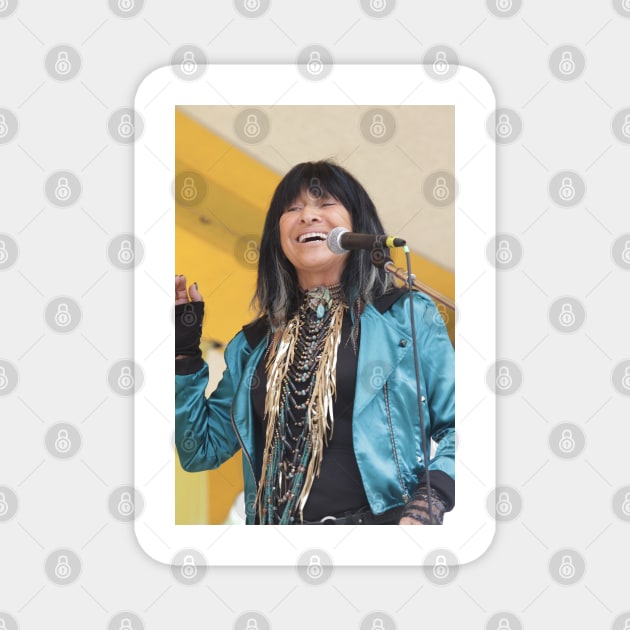 Buffy Sainte-Marie Photograph Magnet by Concert Photos