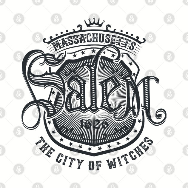 Salem Massachusetts The City Of Witches by Designkix