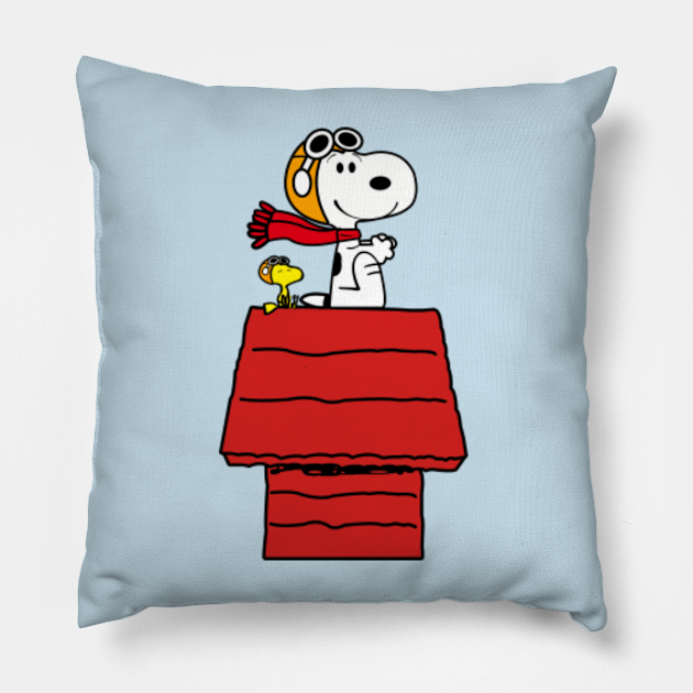 Snoopy Pilot Airplane - Snoopy - Pillow